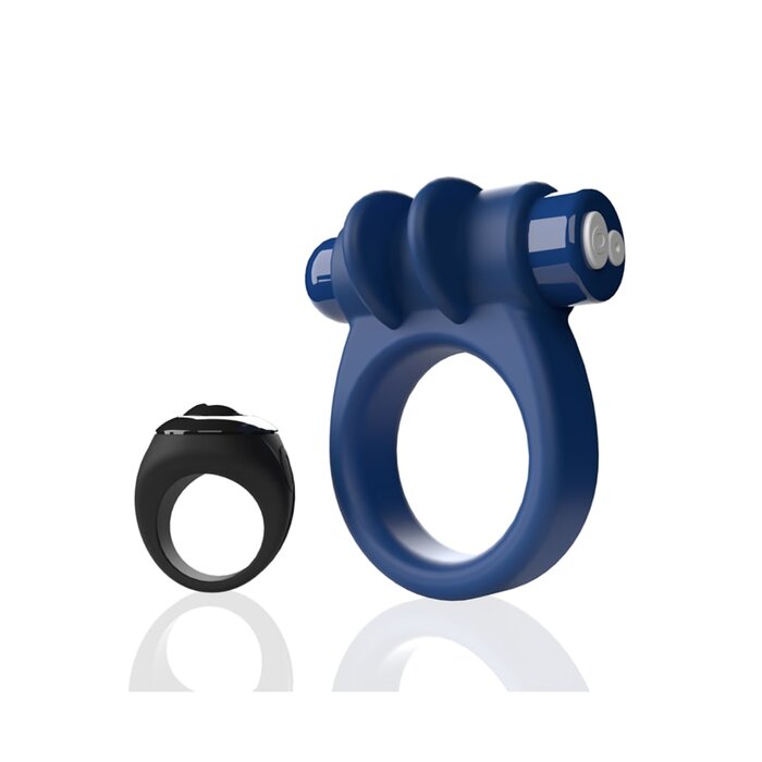 Remote Controlled Switch Vibrating Ring - Blue