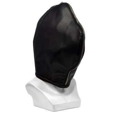 Vantablack Double Layer Bondage Hood