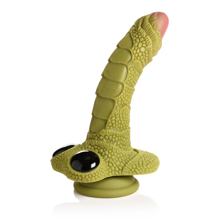 Creature Cocks - Swamp Monster - Green Scaly Silicone Dildo