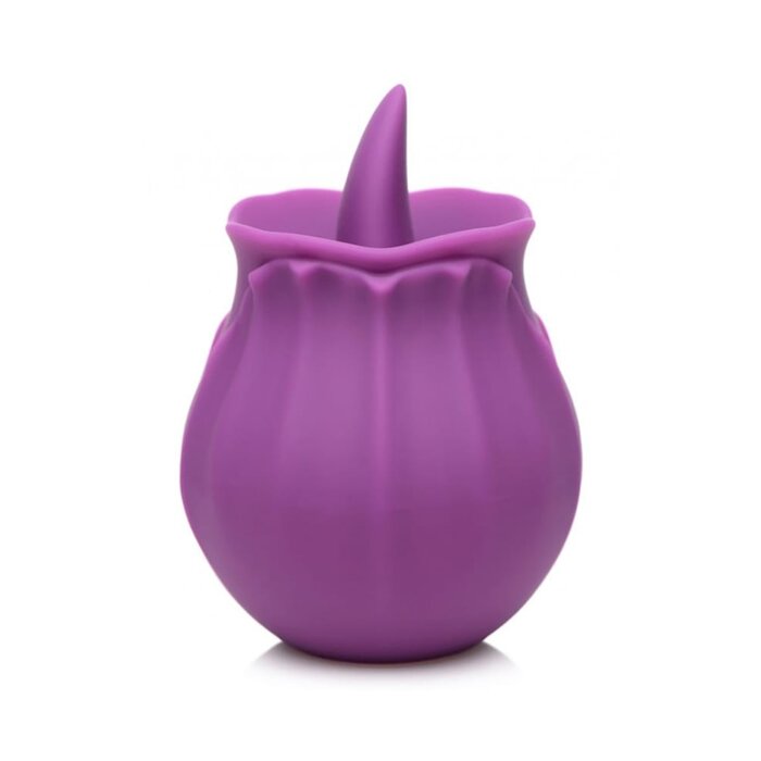Bloomgasm Wild Violet Licking Silicone Stimulator - Purple