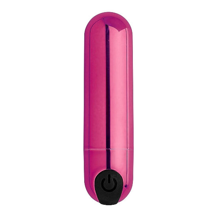 10X Vibrating Metallic Bullet - Pink