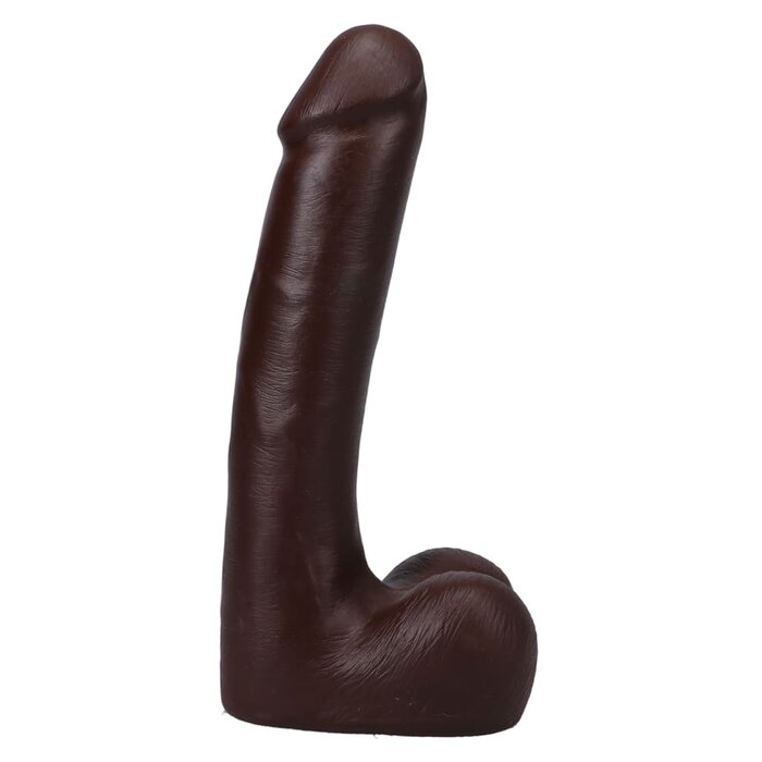 The Realistic Cock - With Removable Vac-U-Lock Suction Cup - ULTRASKYN - 9" (with Balls) - Chocolate