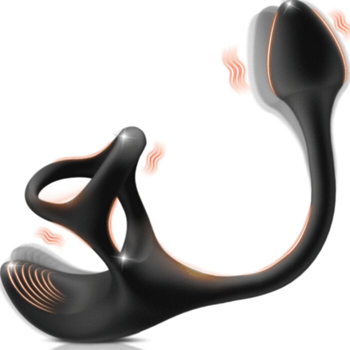 Zenith - Spherical Vibrating Anal Plug with Penis Rings