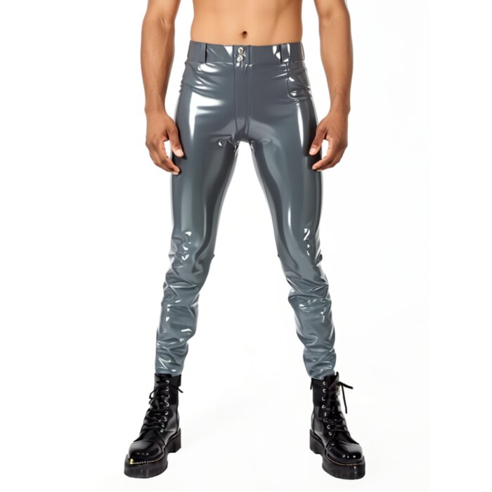 Vanguard Heavy Duty Latex Jeans With Front & Back Pockets, Battleship Grey (0.55mm)
