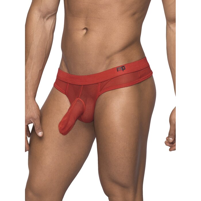 Mesh Hose Thong - Red