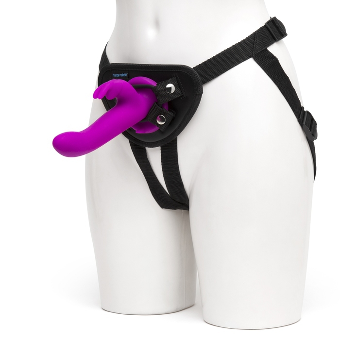 Happy Rabbit Rechargeable Vibrating Strap-On Harness Set