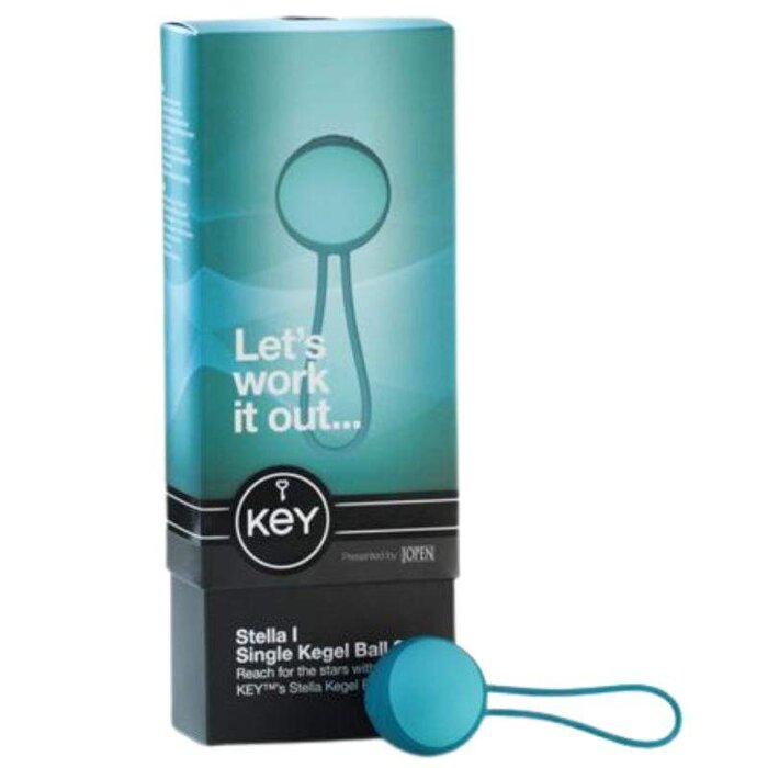 Key by Jopen Stella I Single Kegel Balls Love Eggs Exercise Dual Set Blue