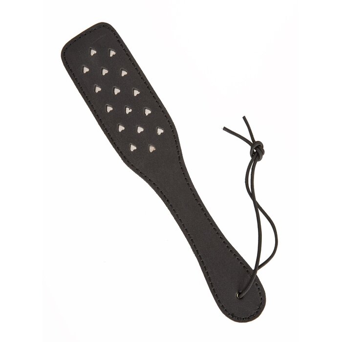 Black Leather Loveheart Paddle