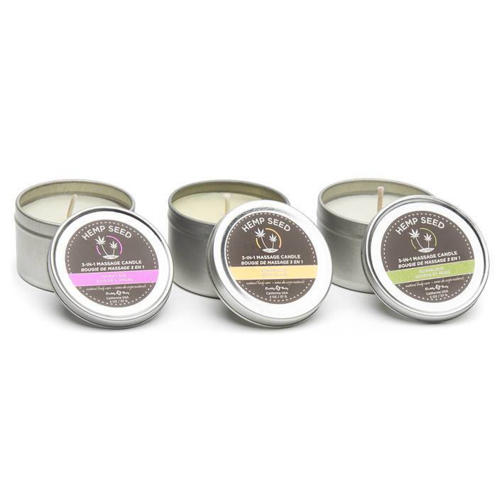 Earthly Body Trio 3-in-1 Mini Massage Candles (3 x 57g Pack)