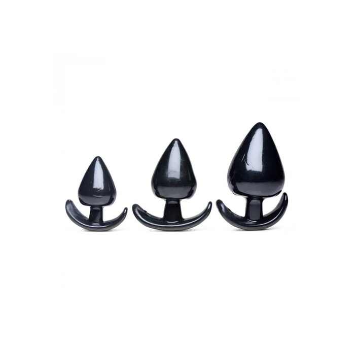 Triple Spades 3 Piece Anal Plug Set