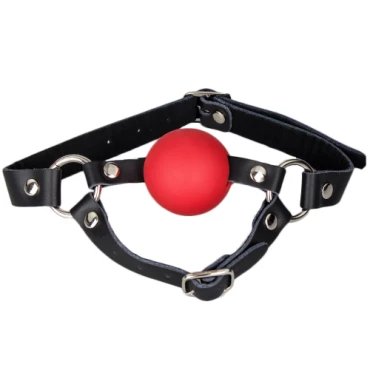 Scolds Bridle Leather Ball Gag Chin Harness