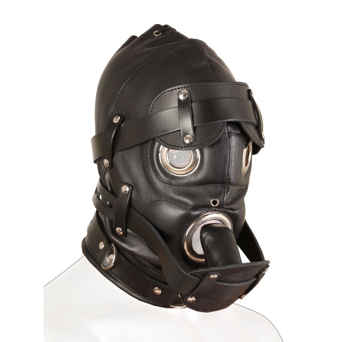 Leather Lockdown Hood