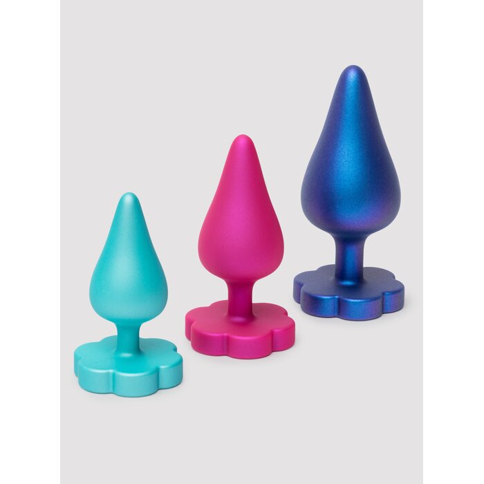 ROMP Luster Silicone Butt Plug Set - Purple