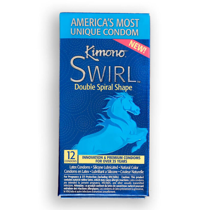 Kimono Swirl Condoms - 12 Pack