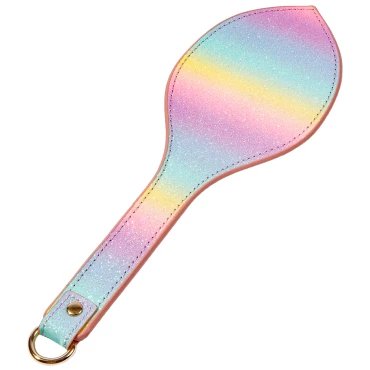 Sugar Rush Rainbow Glitter Spanking Paddle - 11.5 Inch