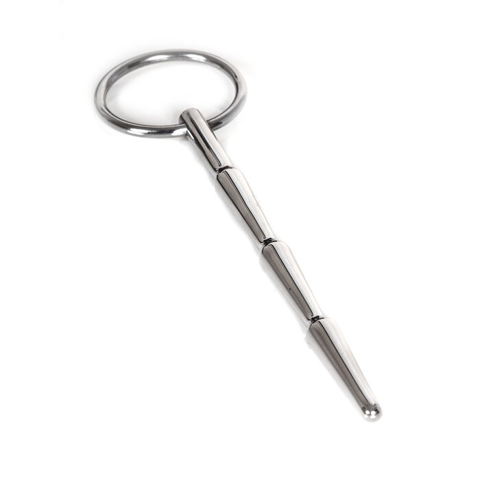 Long Metal Penis Plug With Pull Ring