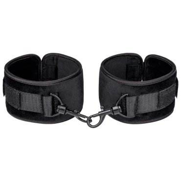 Dark Vows Black Velvet Ankle Cuffs