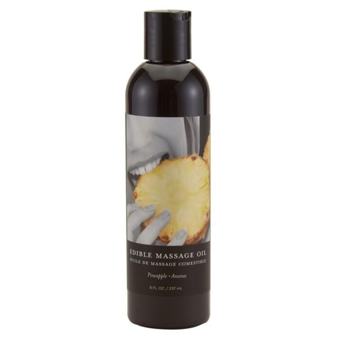 Earthly Body Edible Massage Oil - Pineapple - 2 oz.
