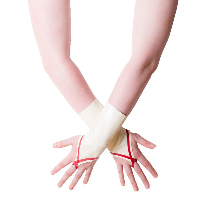 Latex Rubber Nurse Gauntlets