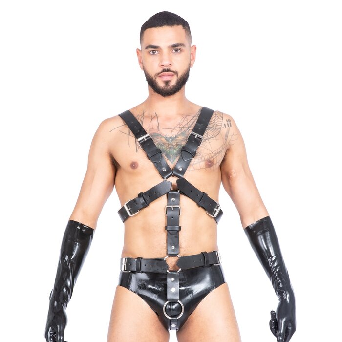 Men`s Leather Body Harness