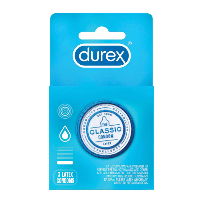 Durex Classic Condoms 3-Pack