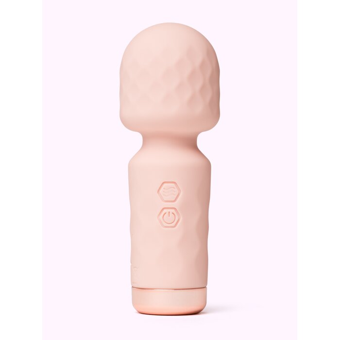 Lovehoney Mini Pink Silicone Wand Vibrator - Pink