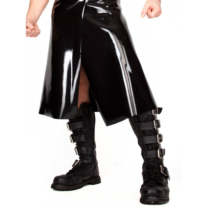 Latex Kilt Black