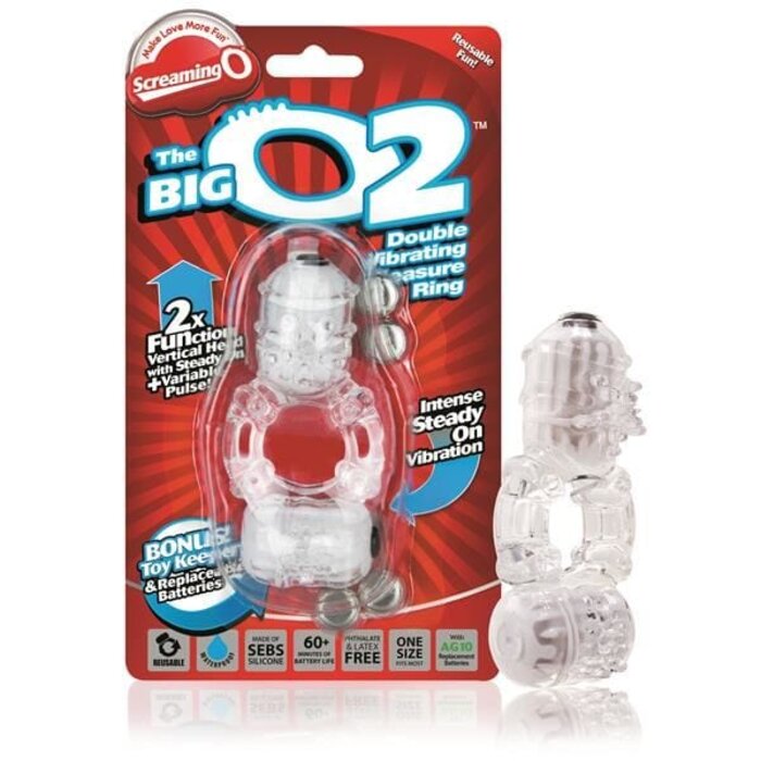 Screaming O The Big O2 Vibrating Cock Ring with Clitoral Stimulator