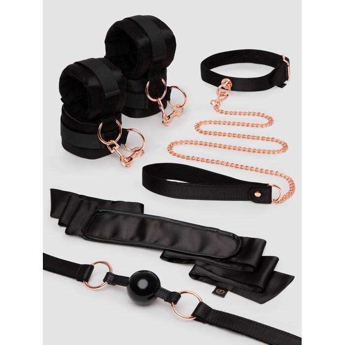 Lovehoney Sweet Restraint Recycled Couple's Bondage Kit (5 Piece) - Black