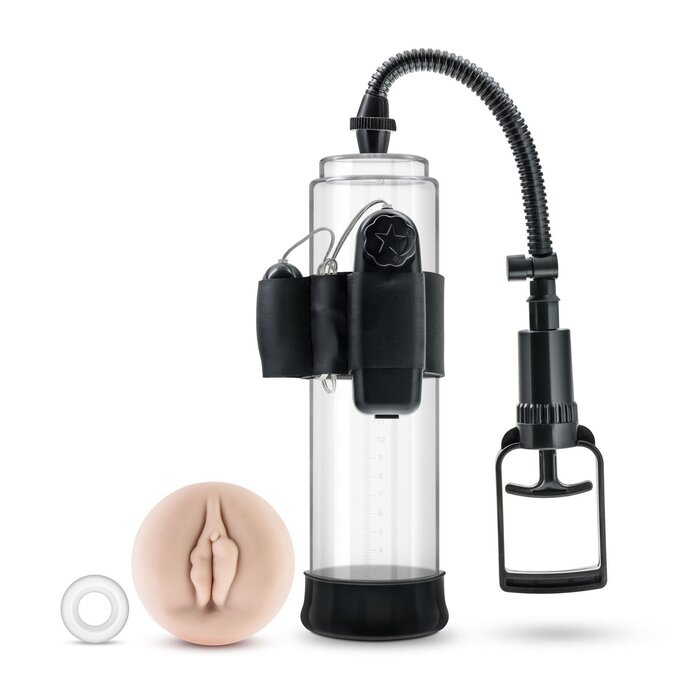 Performance XV4 Enhancement Vibrating Penis Pump with Realistic Pussy Sleeve
