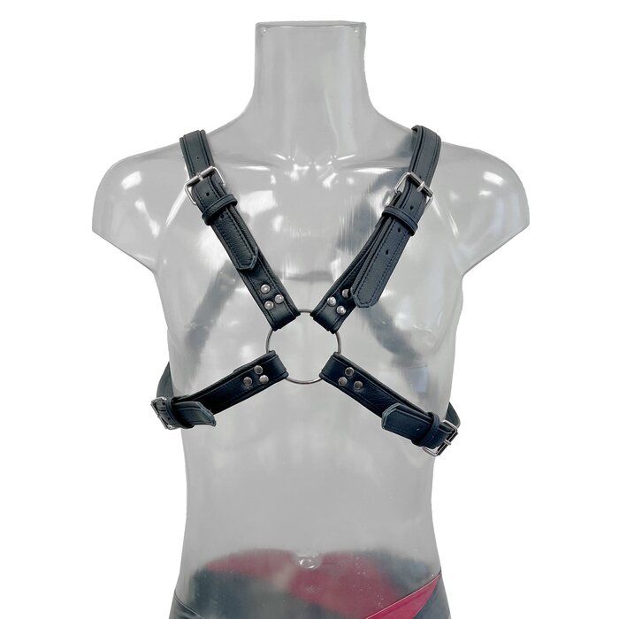 Black Industrial Chest Harness - One Size