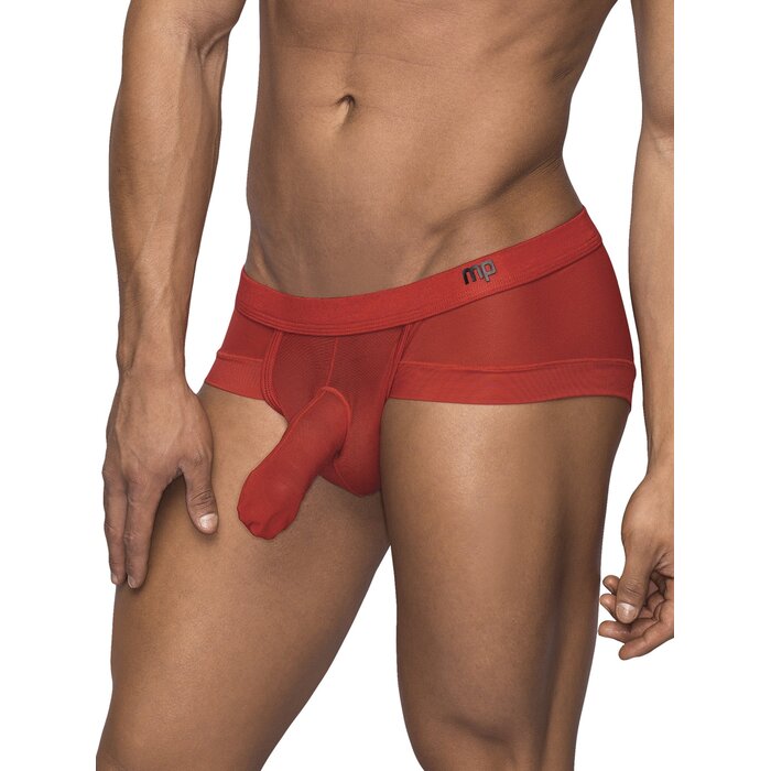 Micro Mini Hose Short - Red