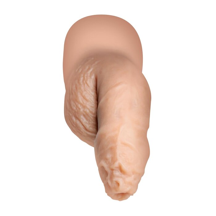 5.1" Uncut Silicone Packer Dildo - Vanilla