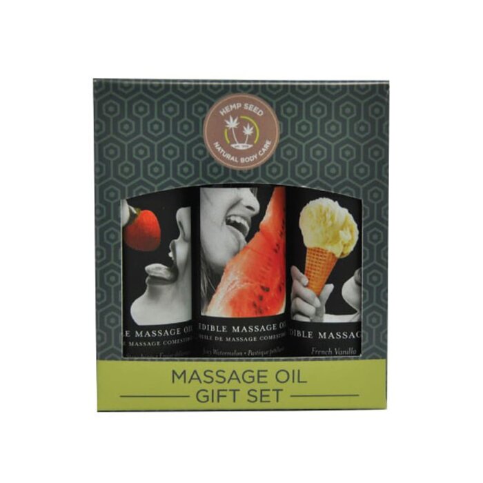 Edible Massage Oil Gift Set - Sweet Delights