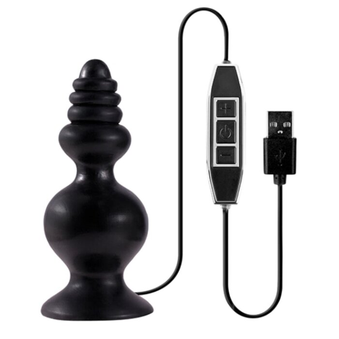 Menzstuff Rechargeable Vibrating Butt Plug with 10 Speed Variations