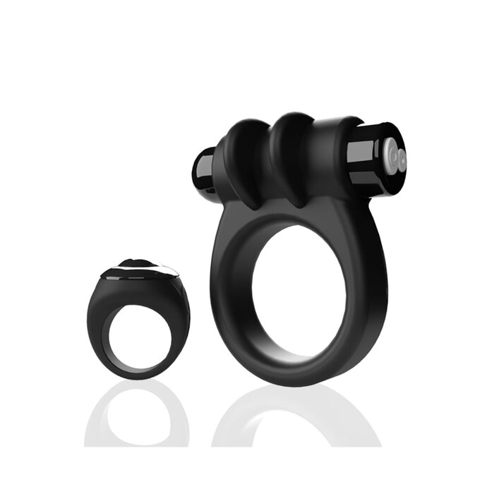 Remote Controlled Switch Vibrating Ring - Black