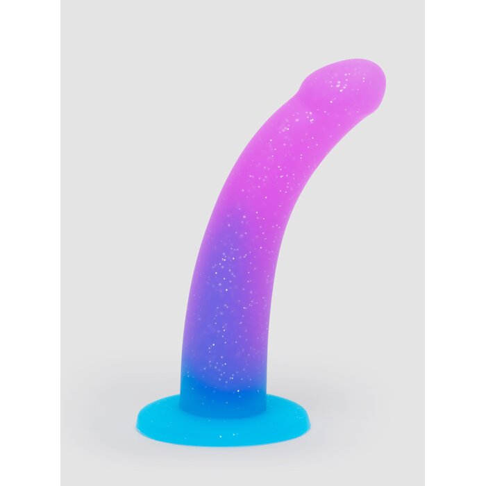 Lovehoney Glitter Silicone Dildo 6 Inch  - Purple