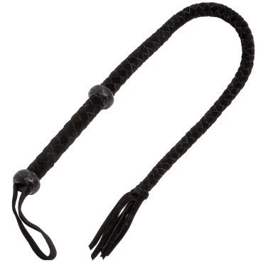 Persuasion XL Suede Real Leather Bull Whip - 42 Inch