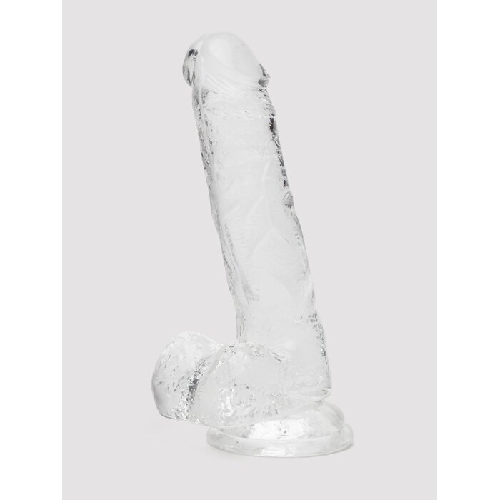 Lovehoney Enjoy Clear Dildo with Balls 7 Inch - Clear