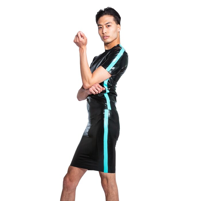 Sapphire Streak Classic Latex T-Shirt