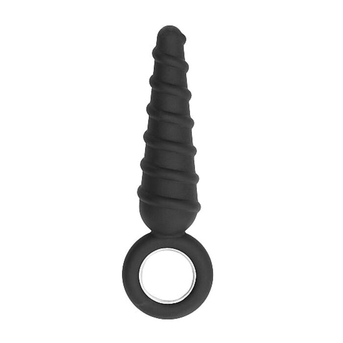 No. 60 - Dildo With Metal Ring - Black