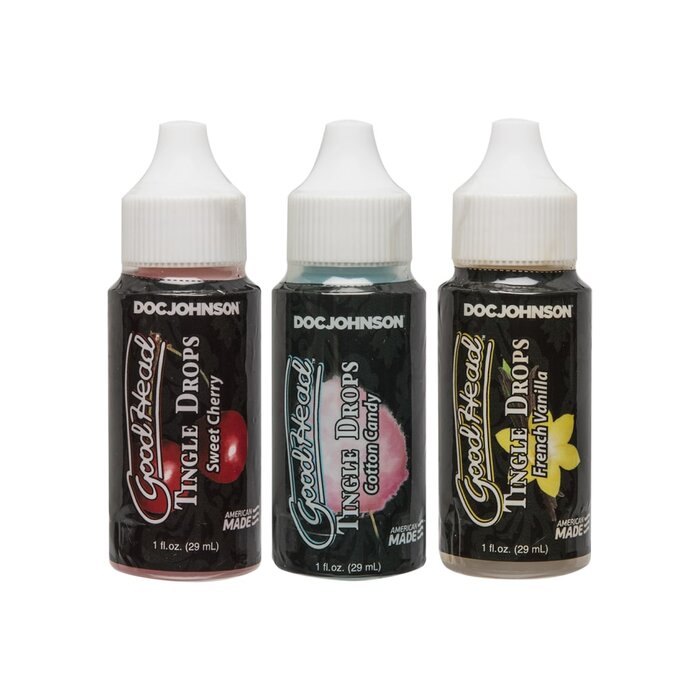 GoodHead - Tingle Drops - 3-Pack (Sweet Cherry, Cotton Candy, French Vanilla)