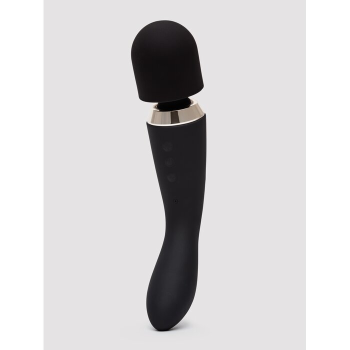 Lovehoney Power Play Rechargeable Dual Wand Massager and Vibrator - Black