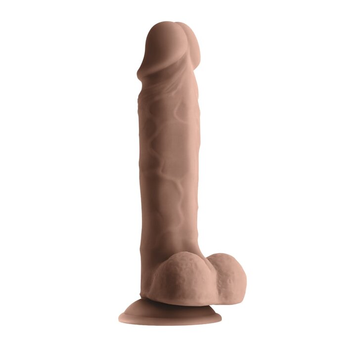 Lion's Den Intimate Pleasures Roger Dual Density 5" Dildo - Chocolate