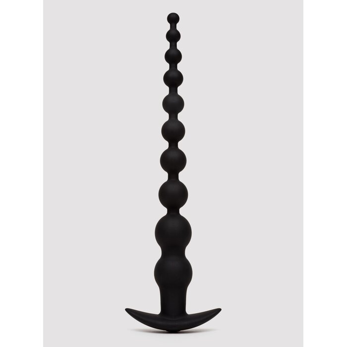 Power Beads X-10 Vibrating Rechargeable Anal Beads - Black