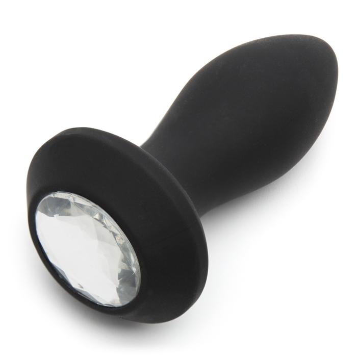 Power Gem Rechargeable Vibrating Silicone Butt Plug 2.5 Inch