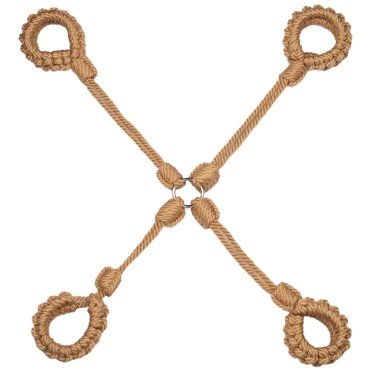 Shibari Rope Bondage Pre-Tied Hogtie Restraint