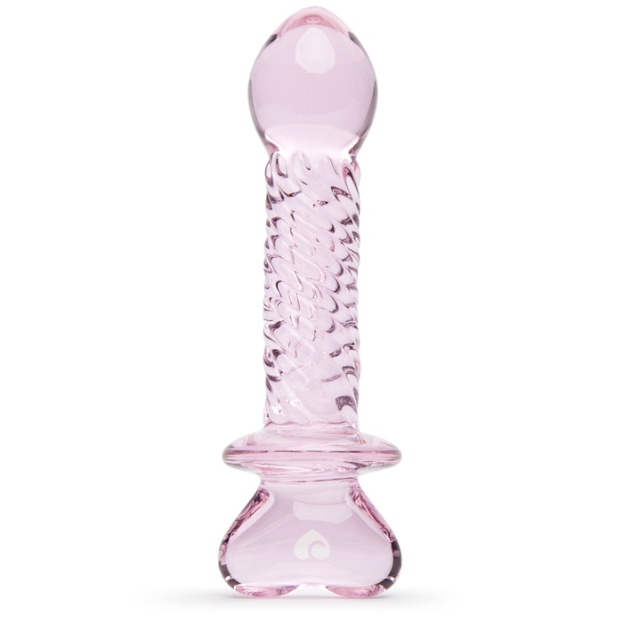 Lovehoney Heart Twist Textured Sensual Glass Anal Prober 5 Inch