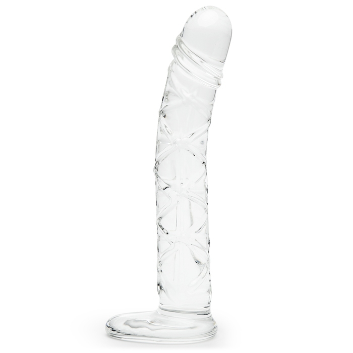 Lovehoney Slimline Realistic Textured Sensual Glass Dildo 6.5 Inch