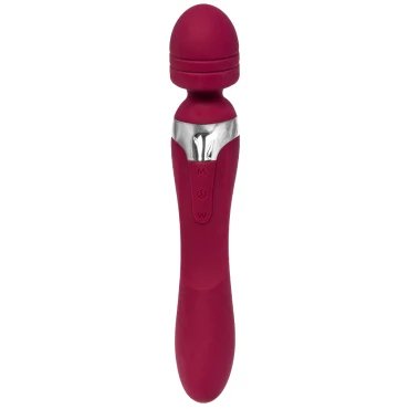 Burgundy Lux 2-in-1 Wand & G-Spot Vibrator
